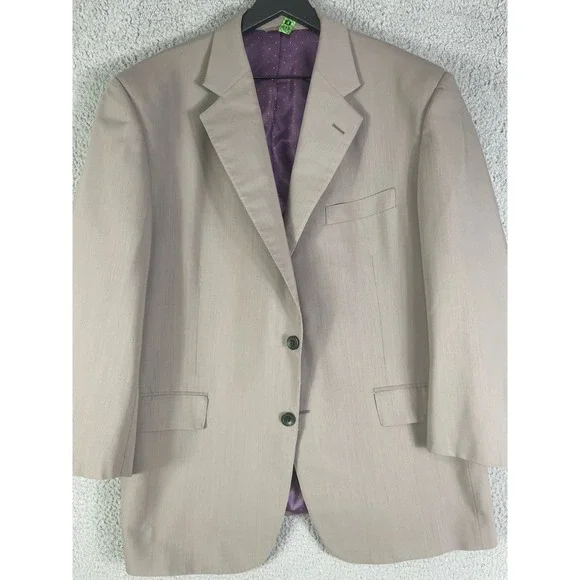 Montopoli Chicago Custom Mens Blazer Jacket Suit Coat Tan 44R